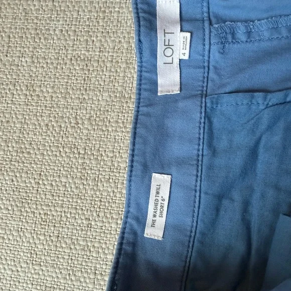 LOFT Blue Flat Front Women's Shorts - Picture 2 of 3